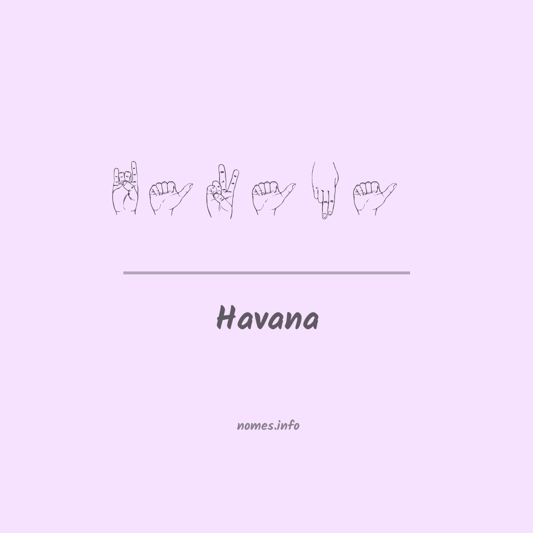 Havana em Libras