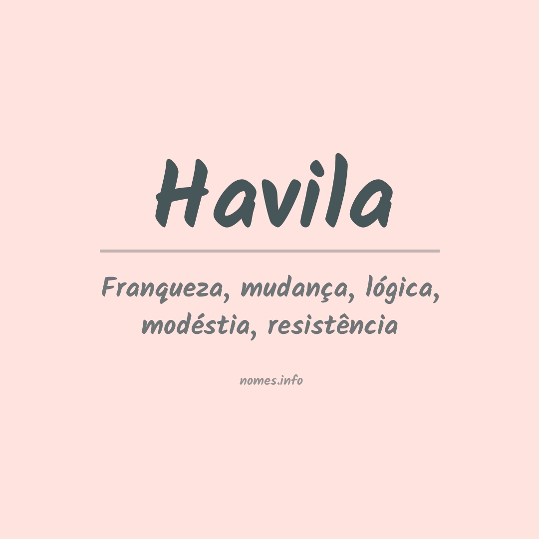 Significado do nome Havila