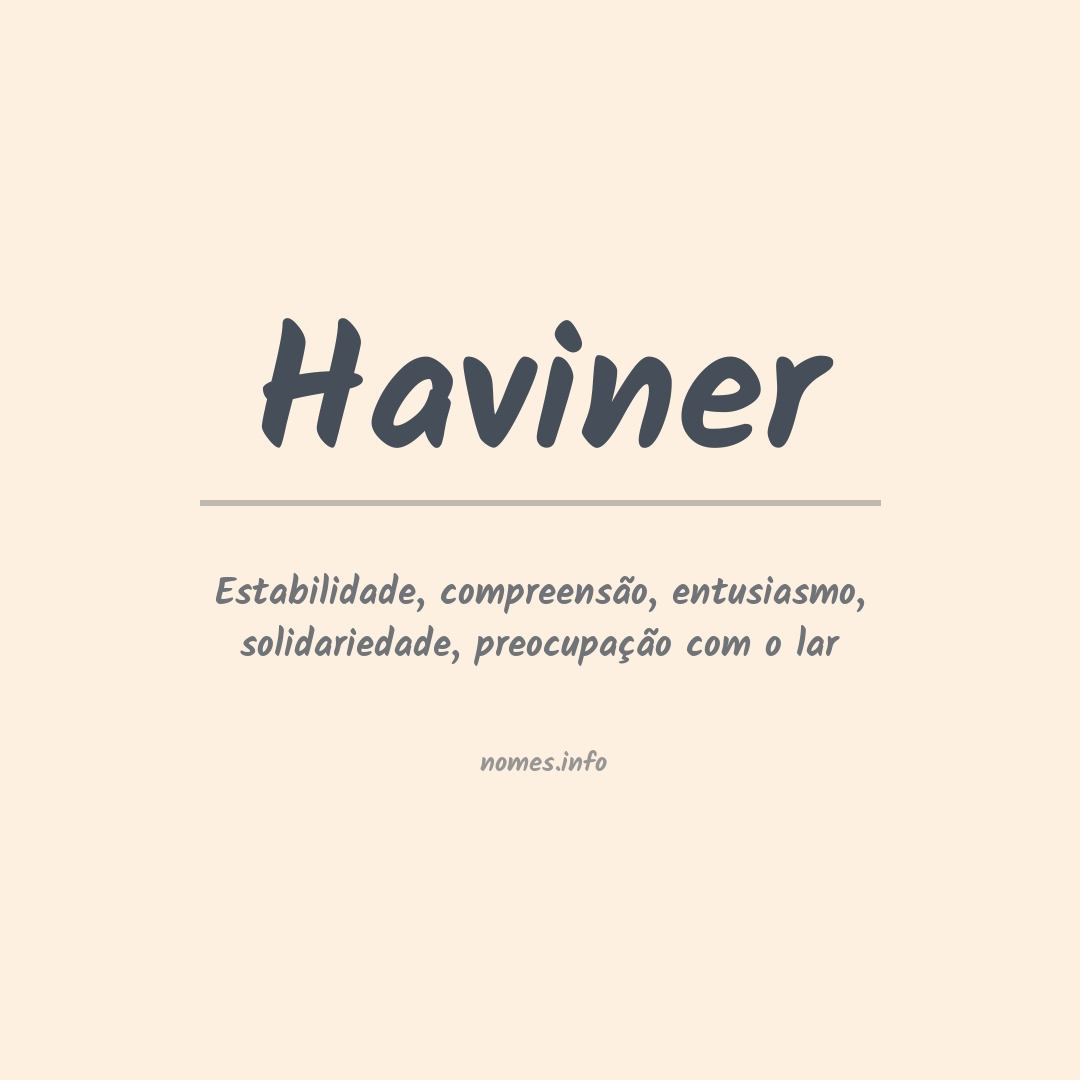 Significado do nome Haviner