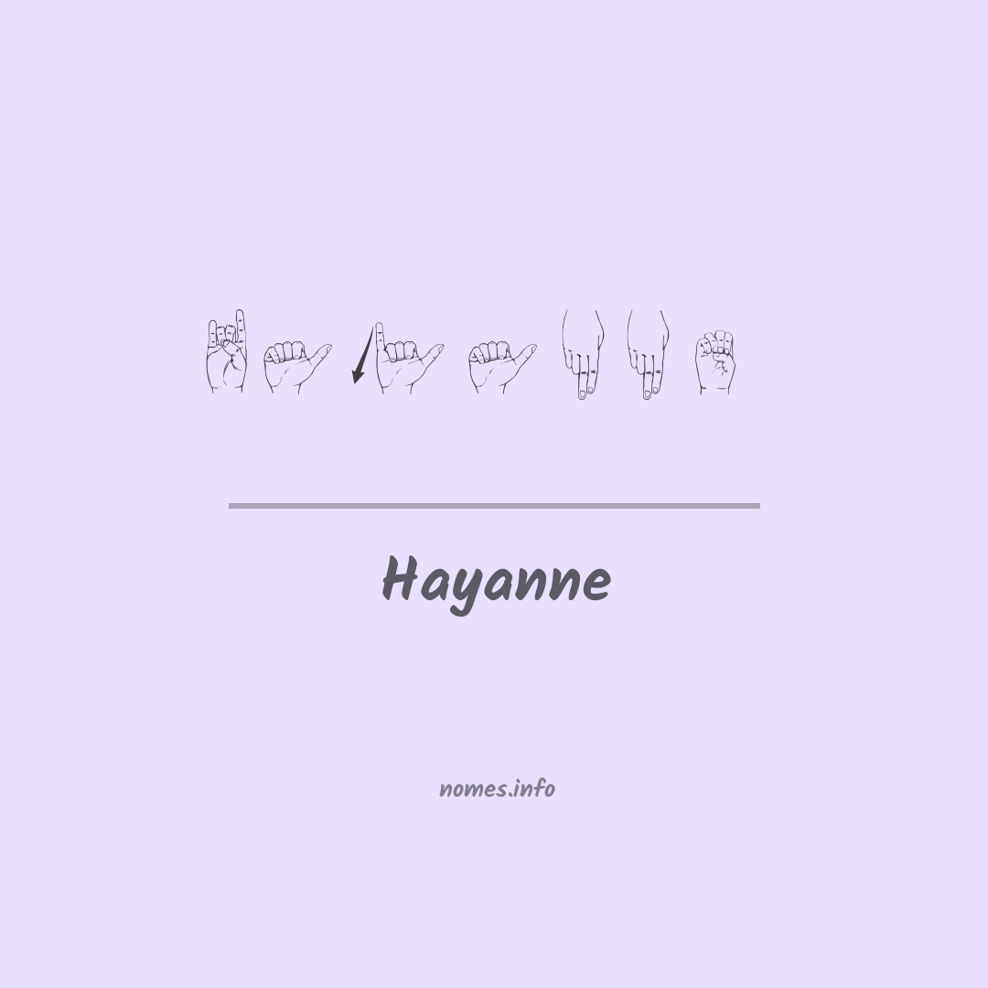 Hayanne em Libras Hayanne em Libras