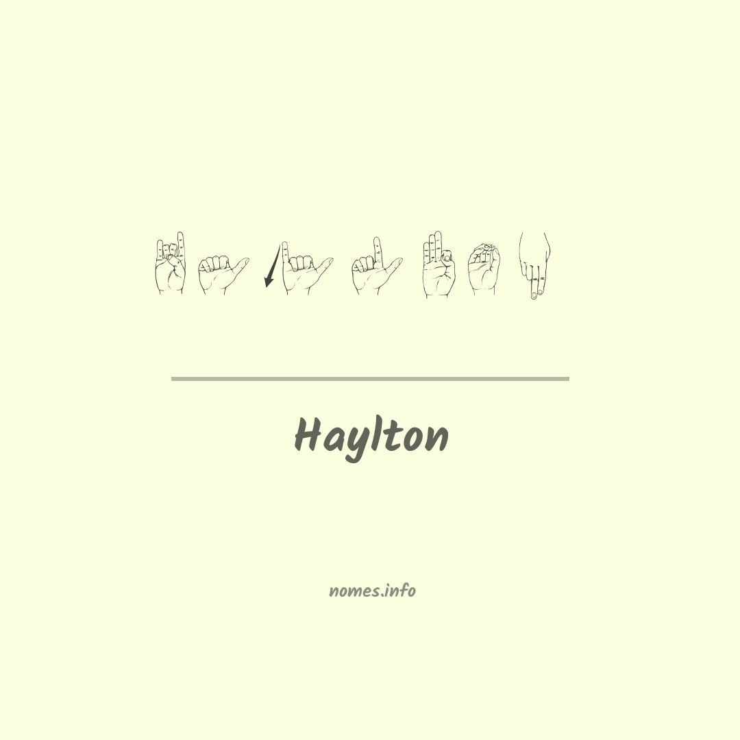 Haylton em Libras