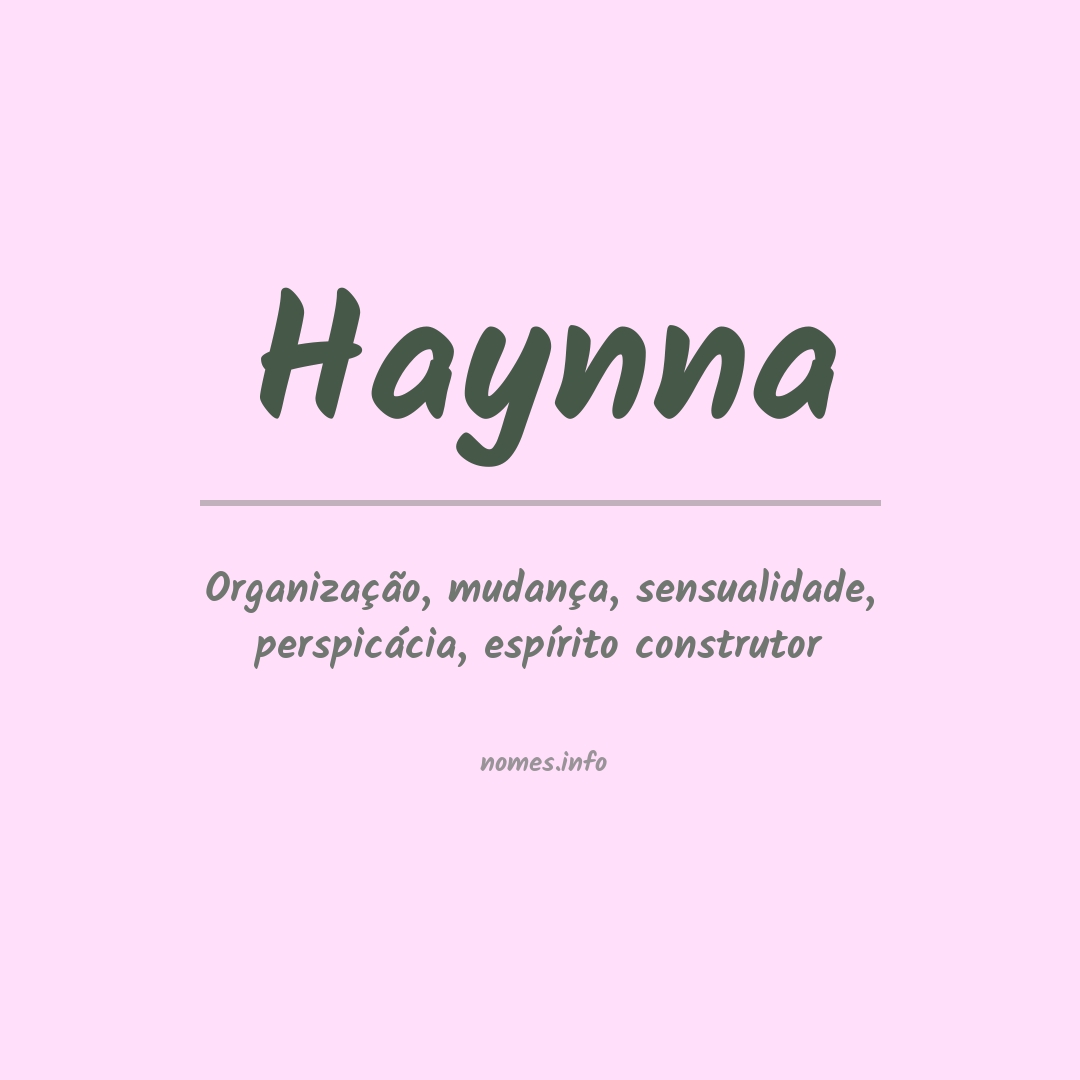 Significado do nome Haynna
