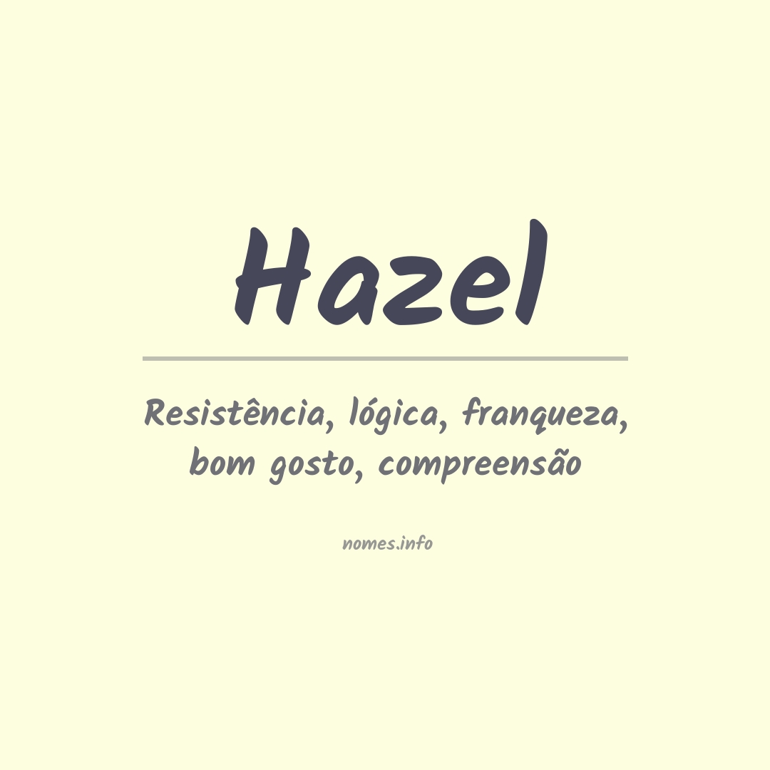 Significado do nome Hazel