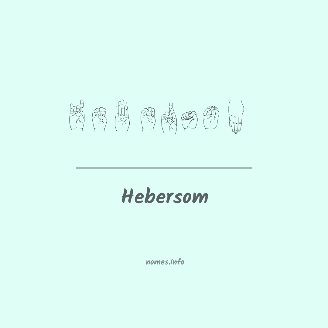 Hebersom em Libras