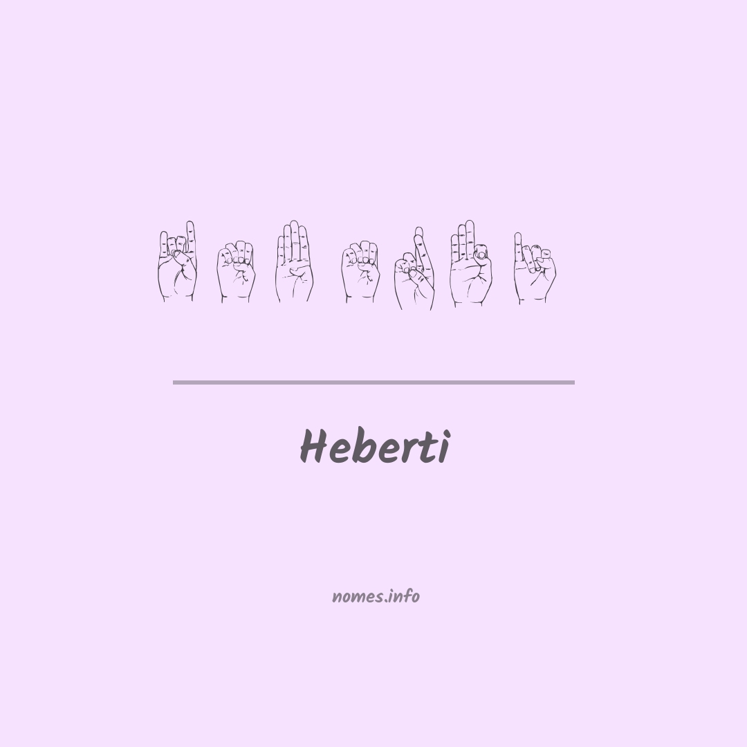 Heberti em Libras