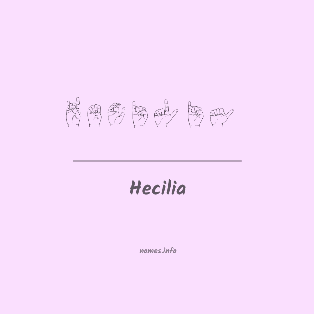 Hecilia em Libras