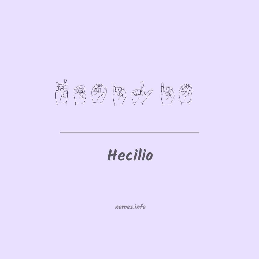 Hecilio em Libras
