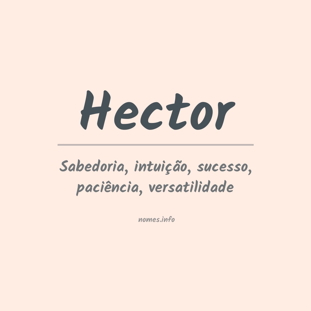 Significado do nome Hector