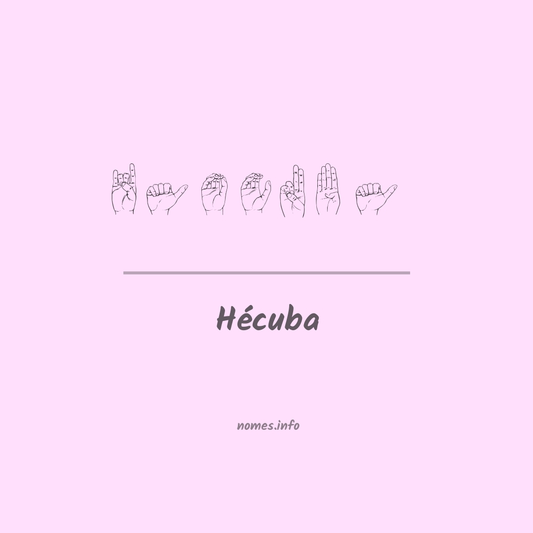 Hécuba em Libras