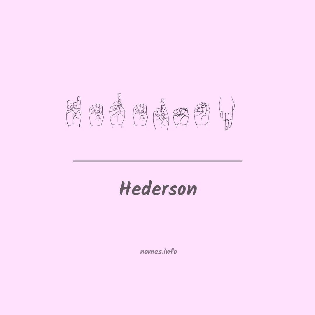 Hederson em Libras