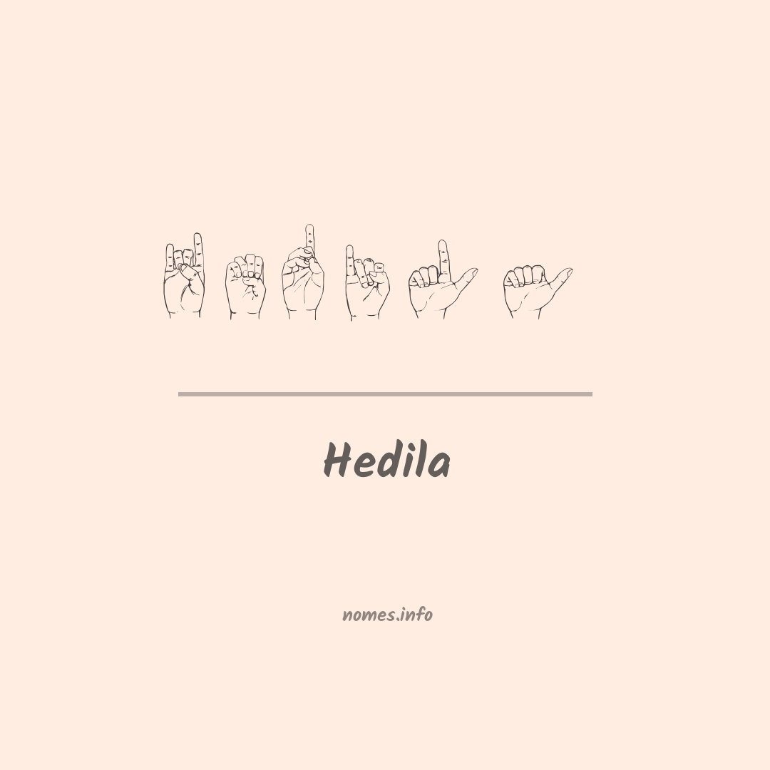 Hedila em Libras
