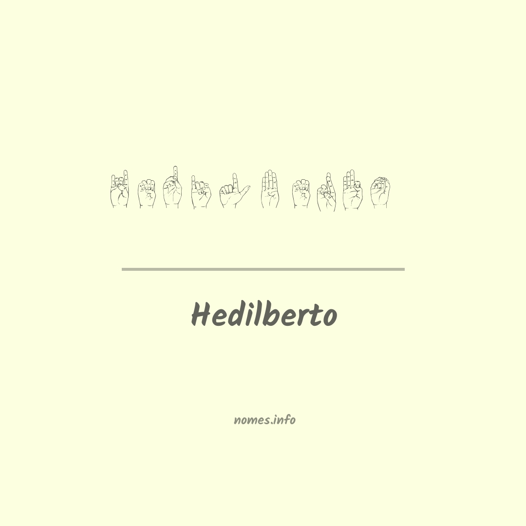 Hedilberto em Libras