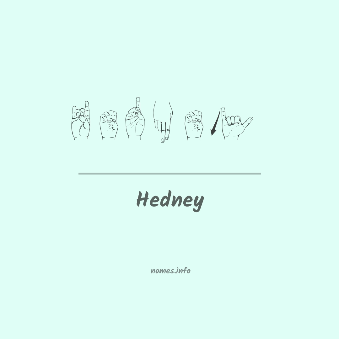 Hedney em Libras