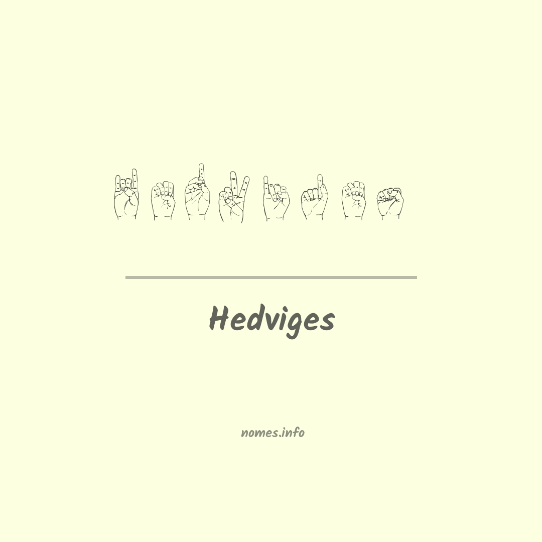 Hedviges em Libras