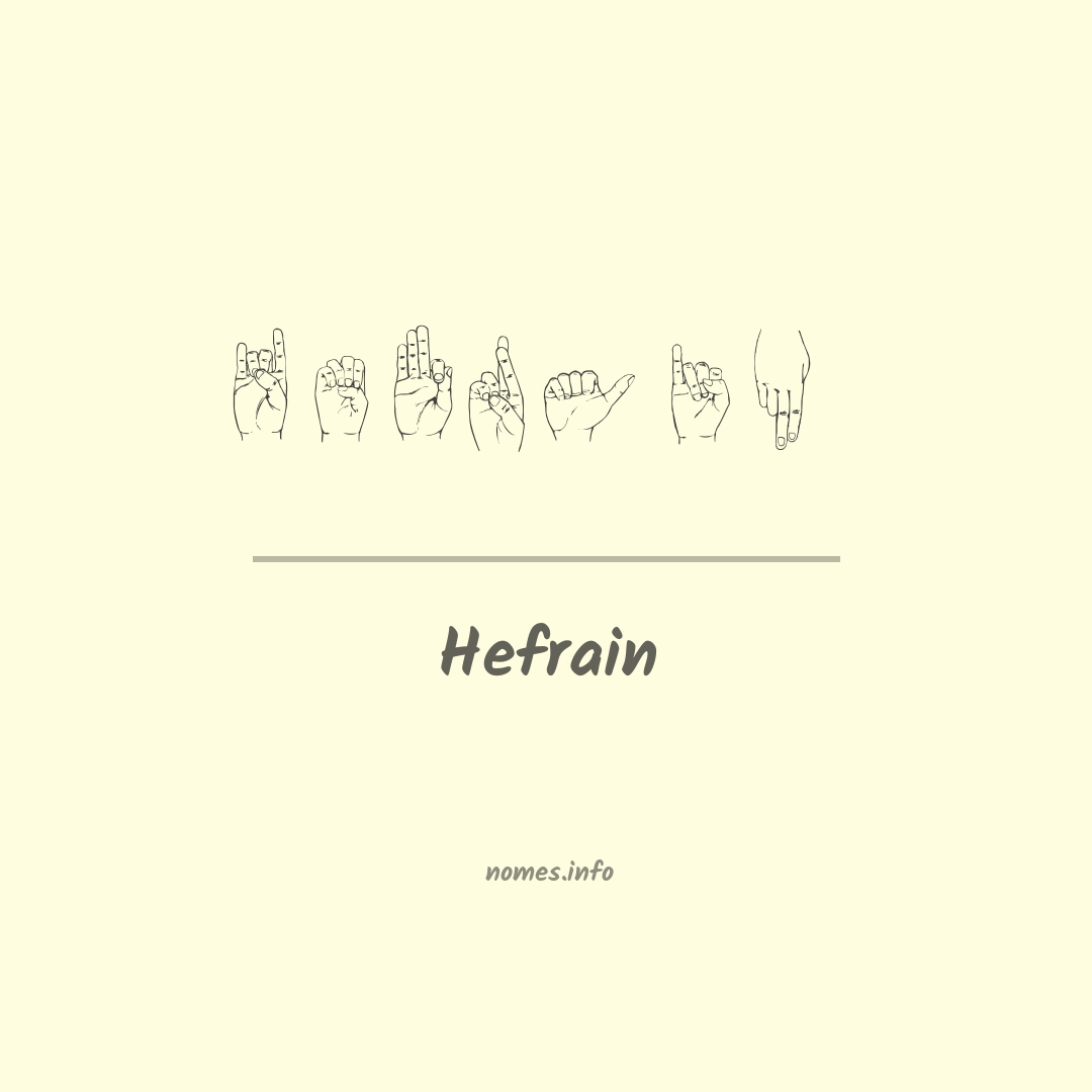 Hefrain em Libras