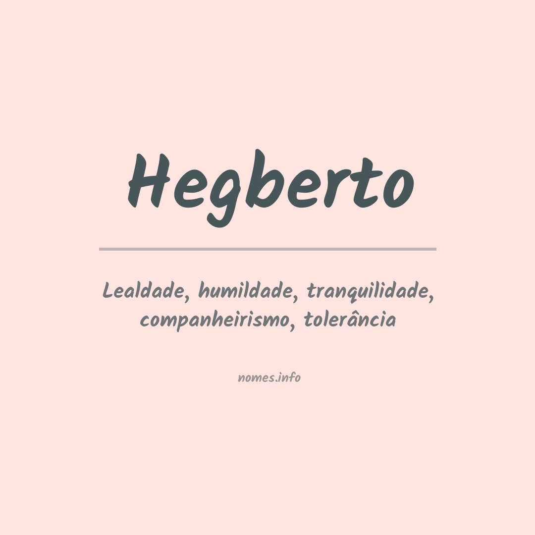 Significado do nome Hegberto