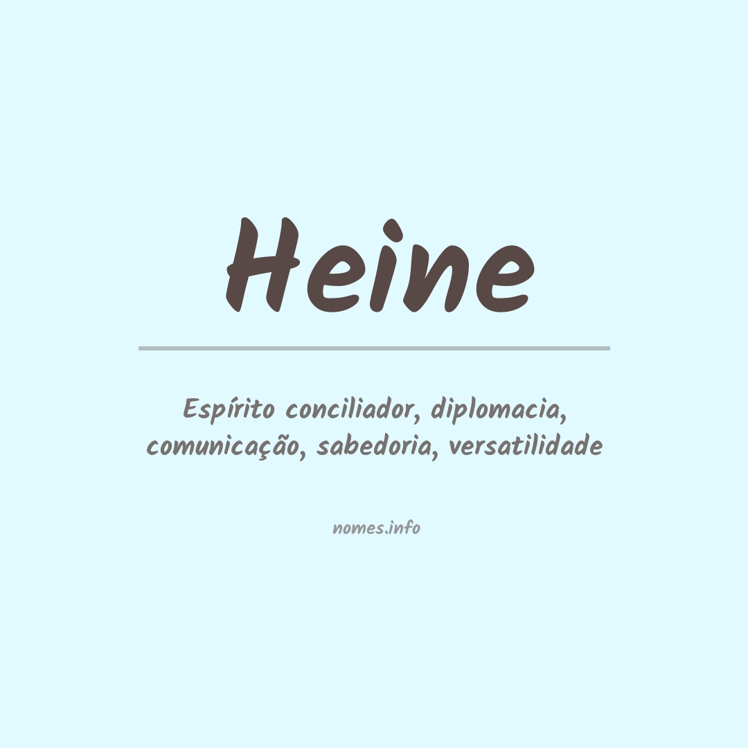 Significado do nome Heine