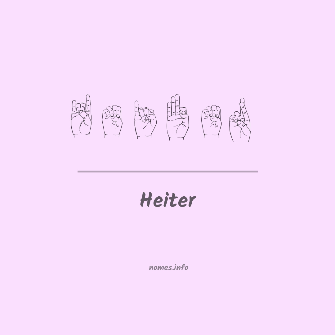 Heiter em Libras