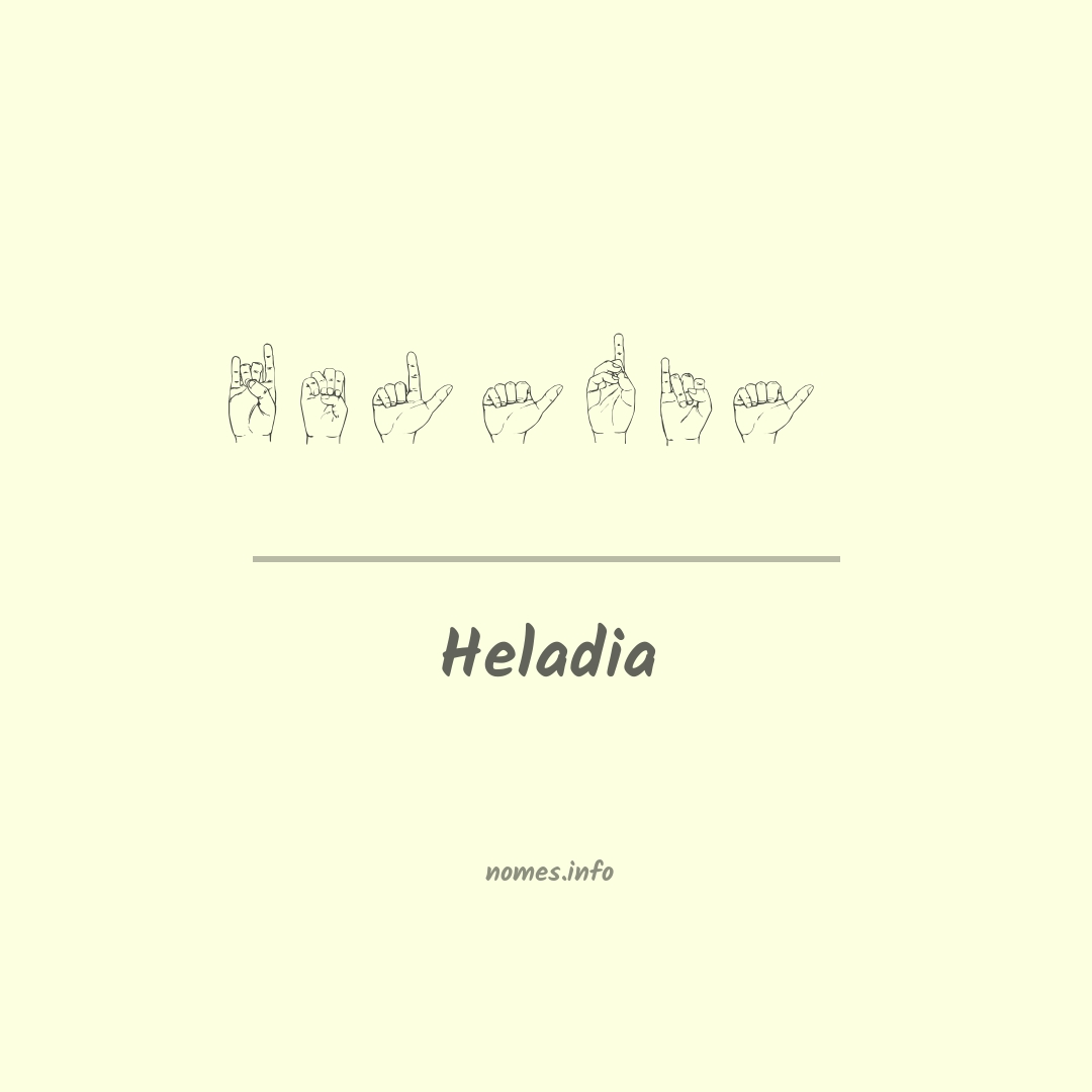 Heladia em Libras