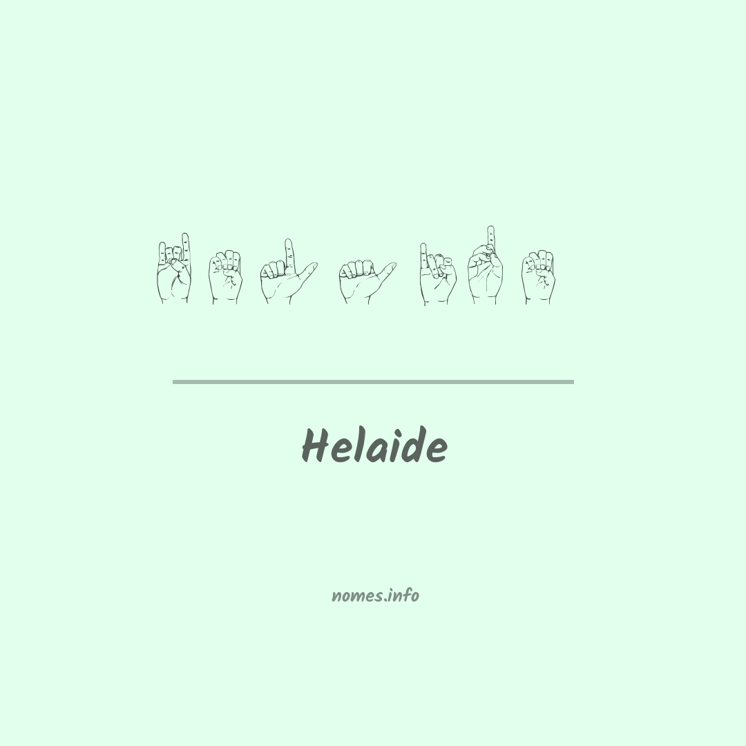 Helaide em Libras
