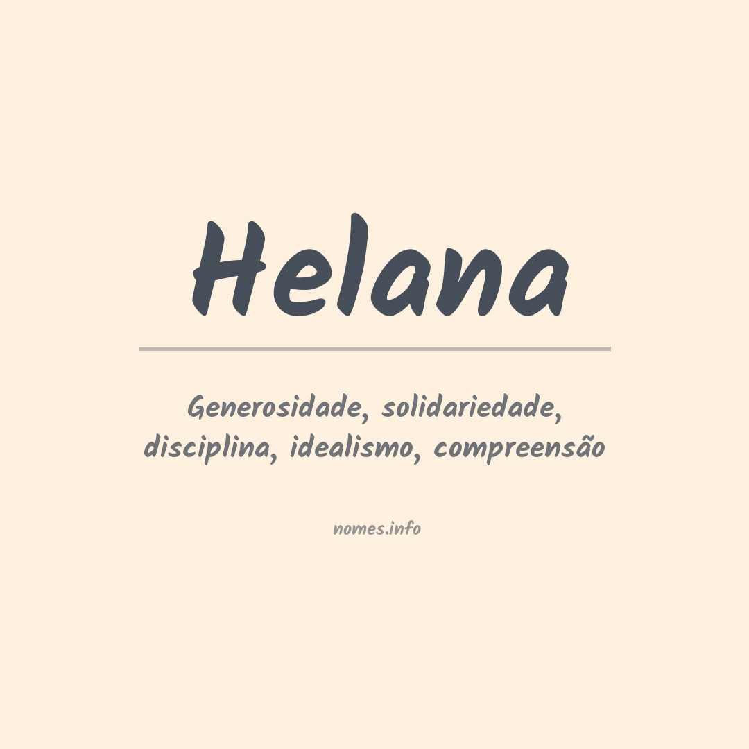 Significado do nome Helana