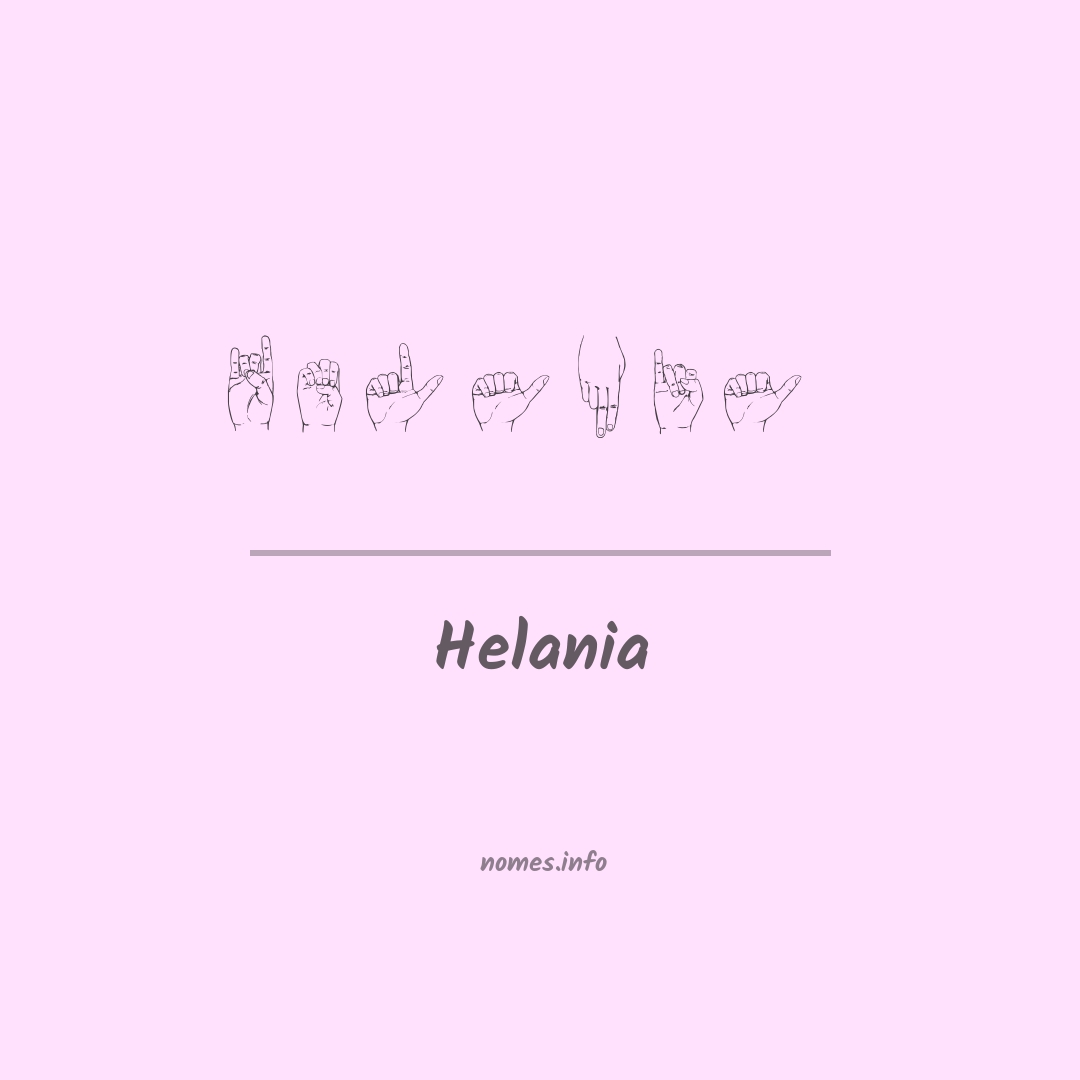 Helania em Libras