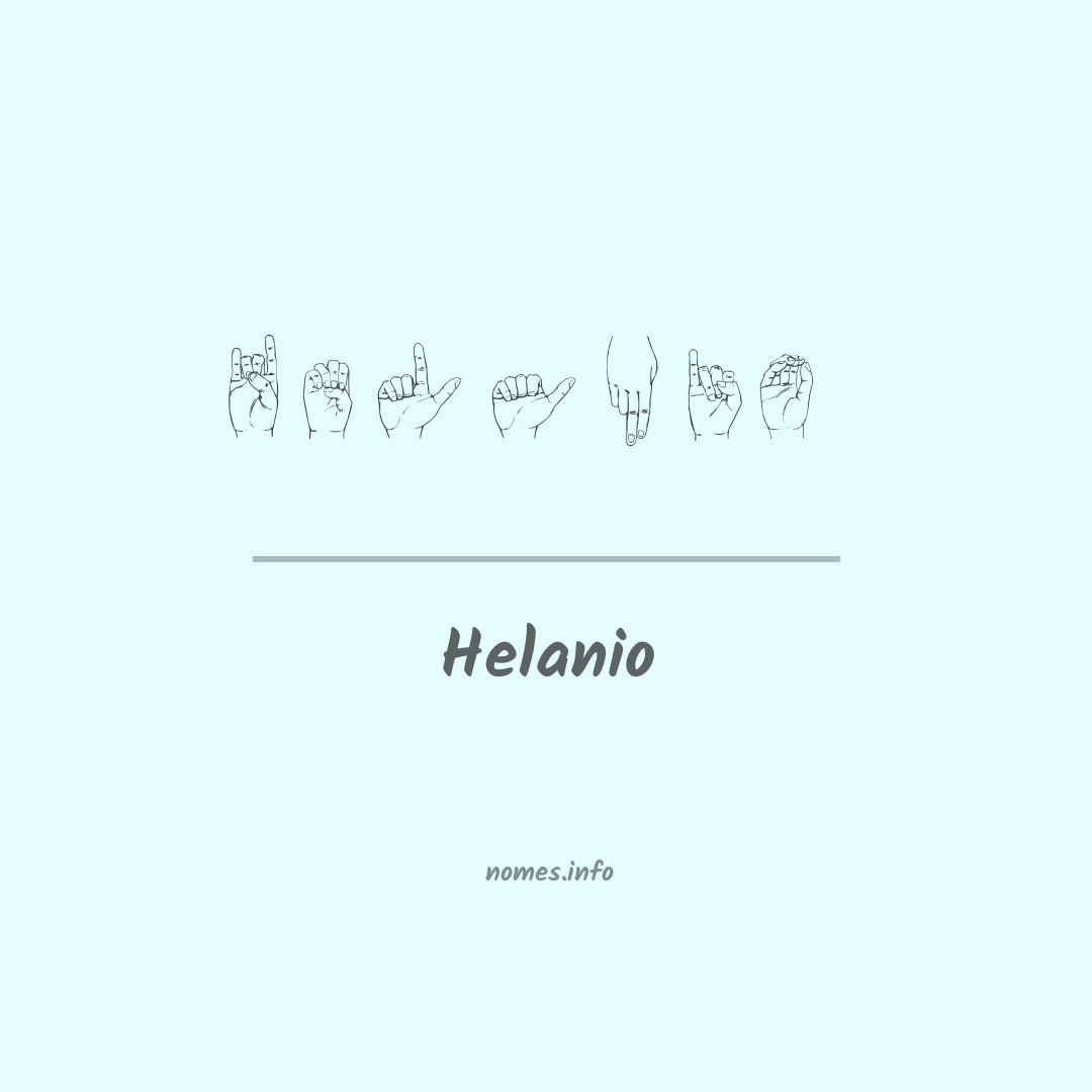 Helanio em Libras