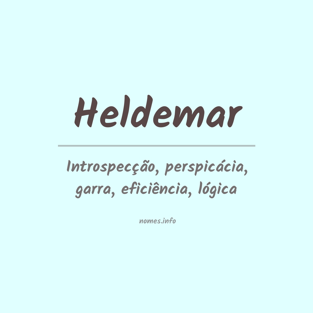 Significado do nome Heldemar