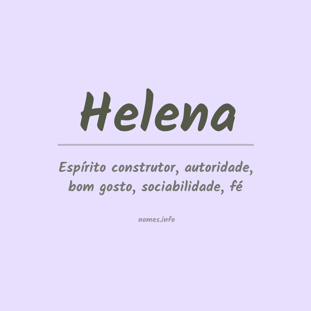 Significado do nome Helena