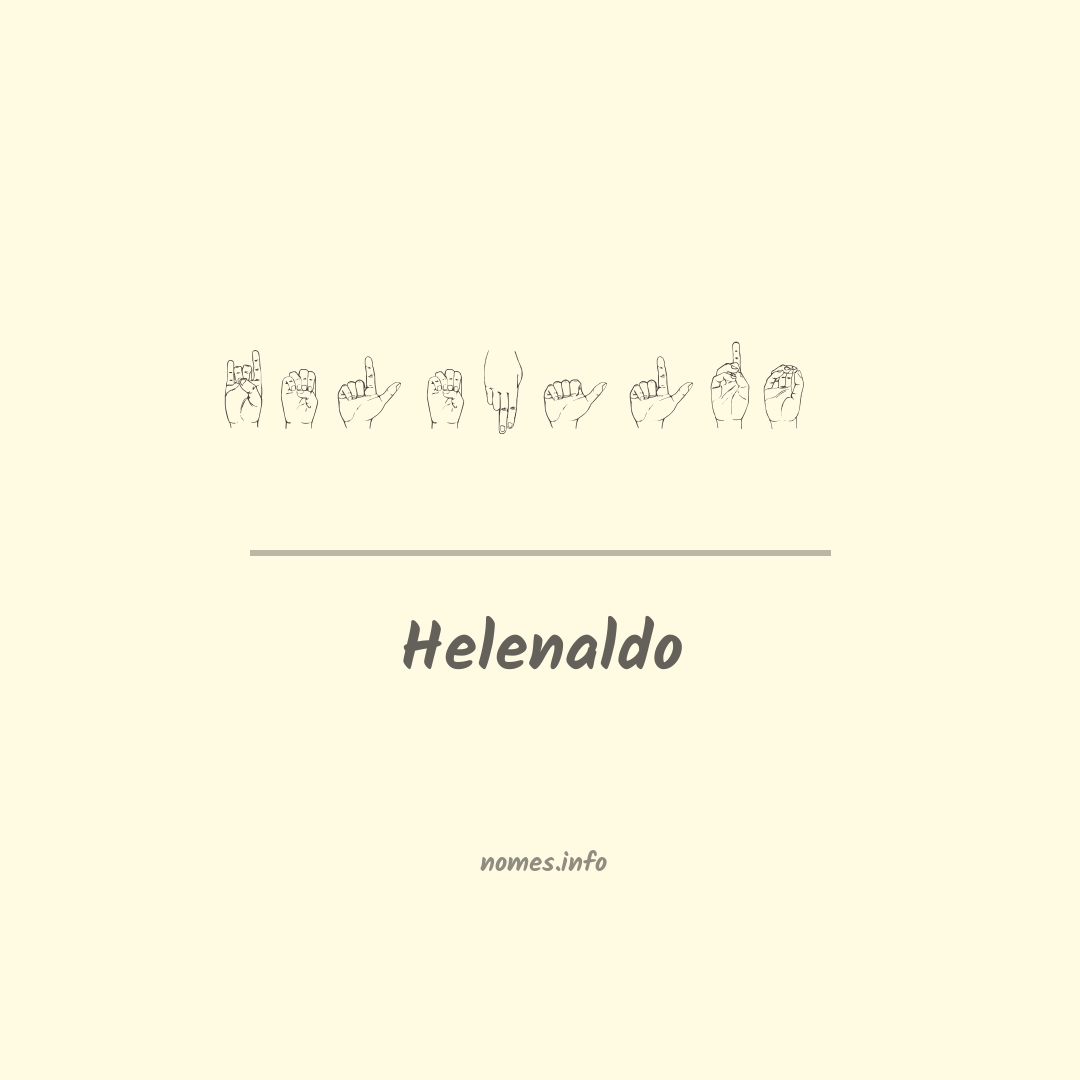 Helenaldo em Libras
