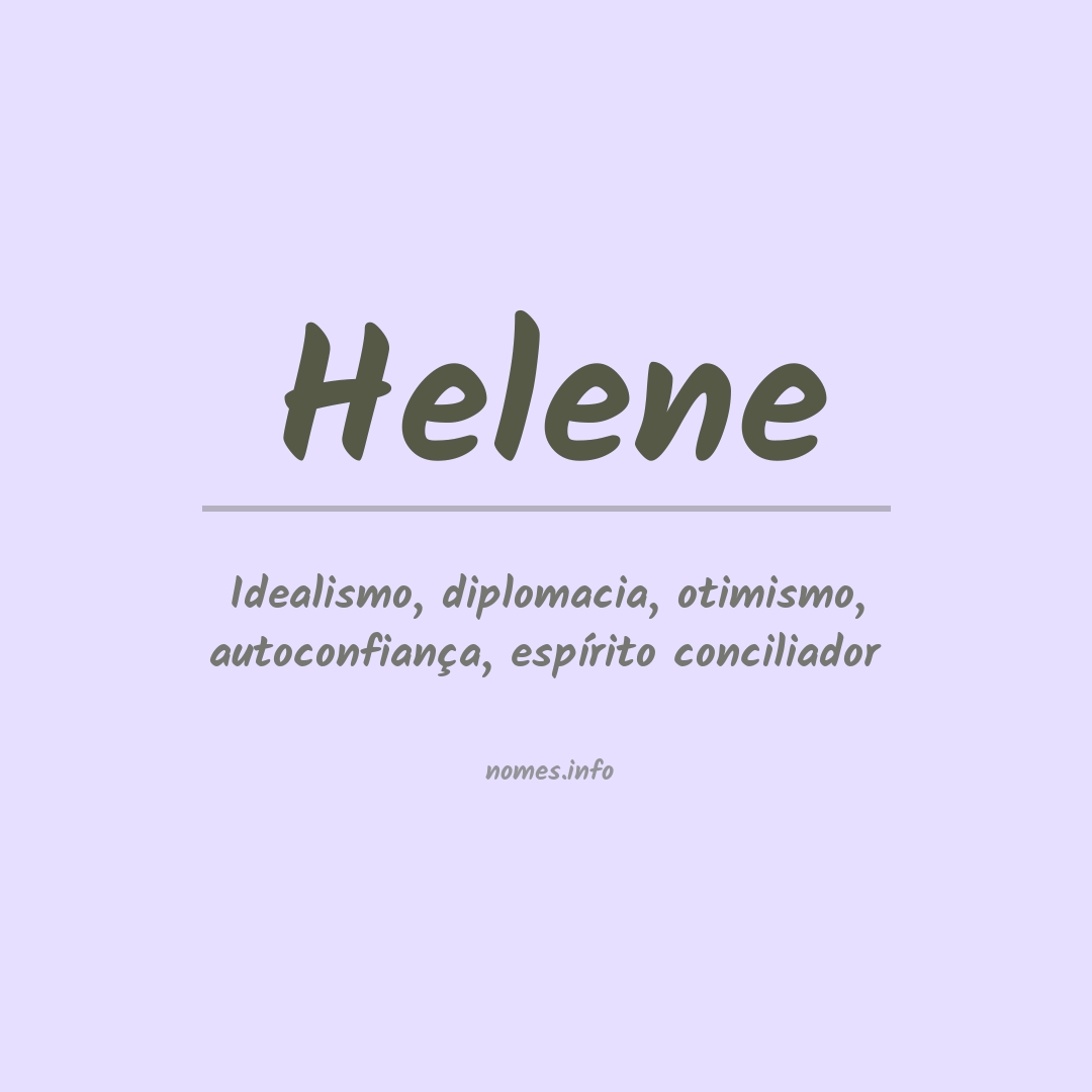 Significado do nome Helene