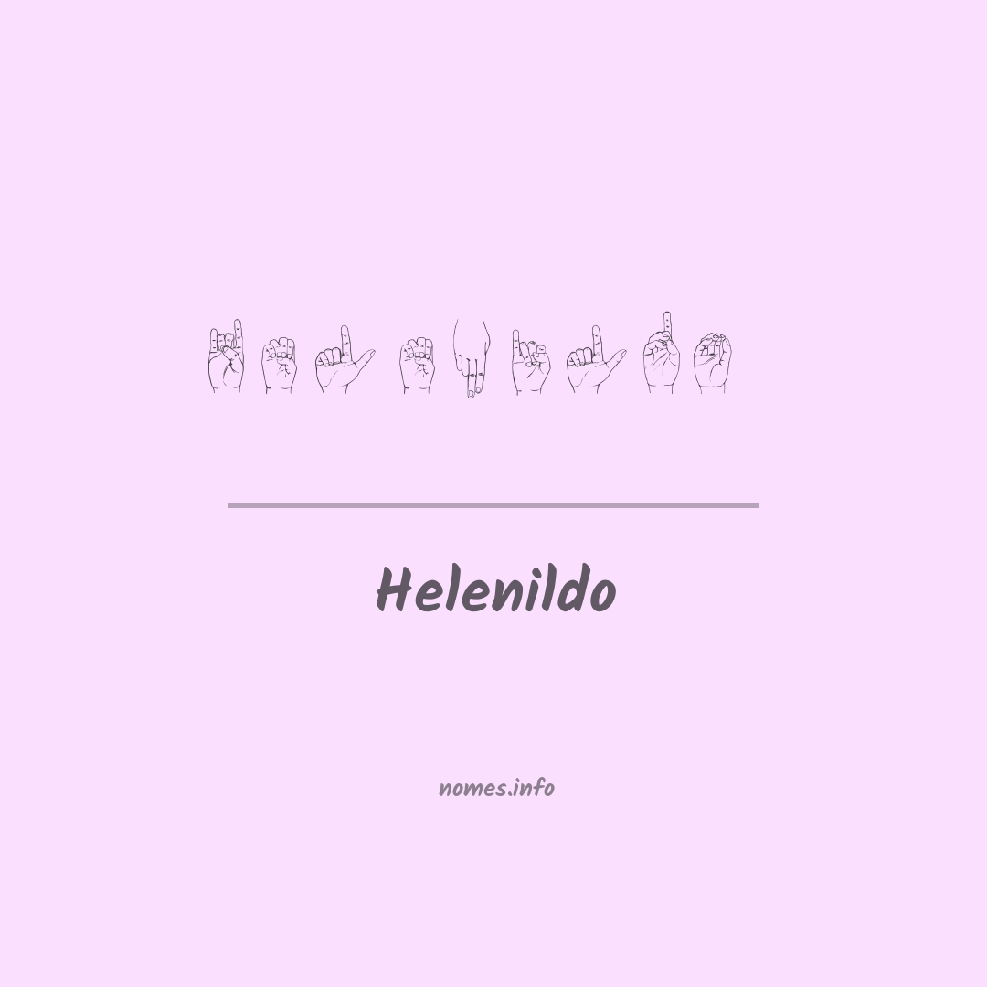 Helenildo em Libras