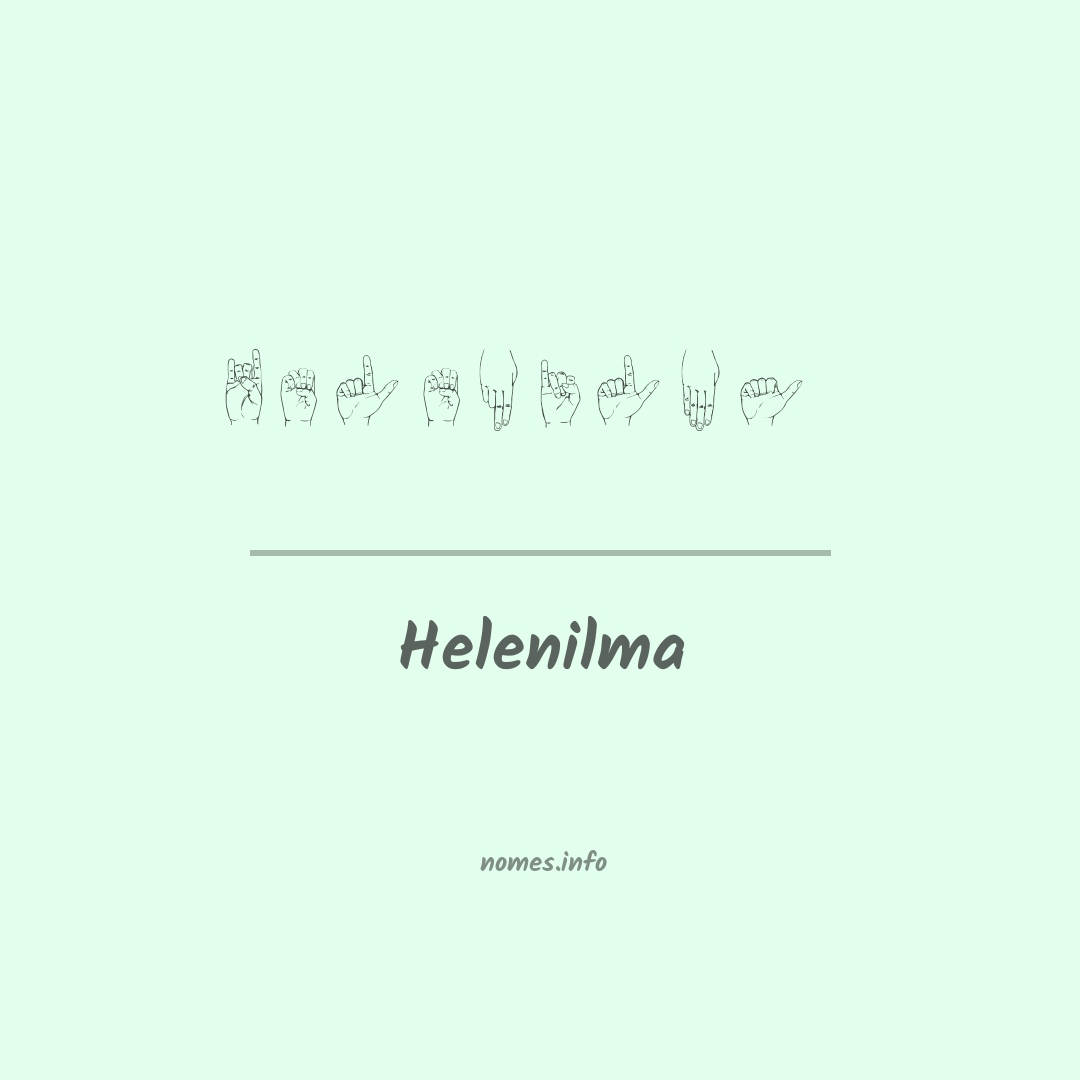 Helenilma em Libras