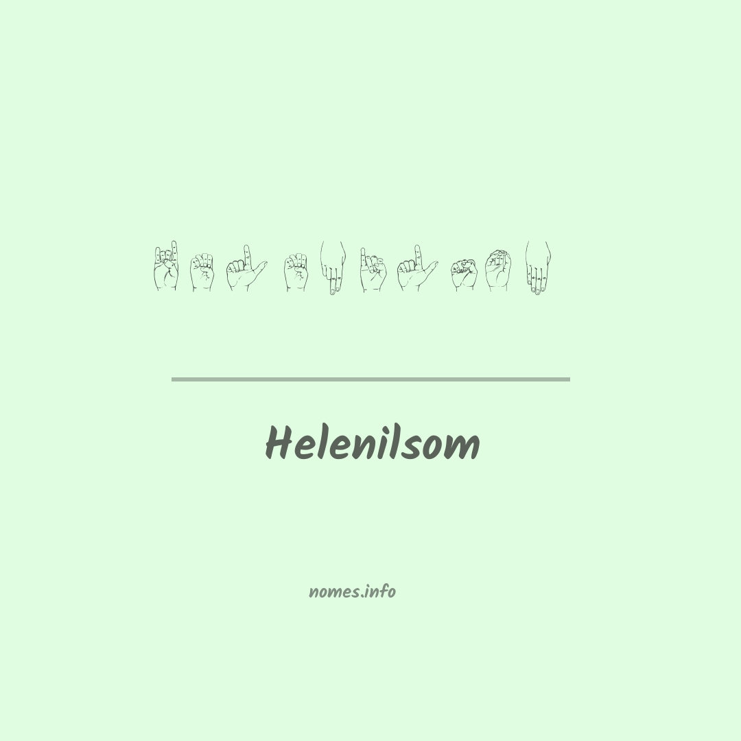 Helenilsom em Libras