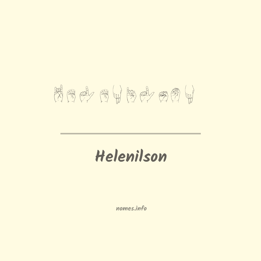 Helenilson em Libras