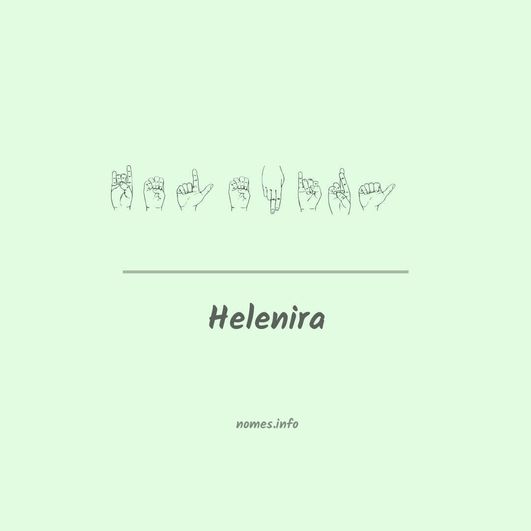 Helenira em Libras