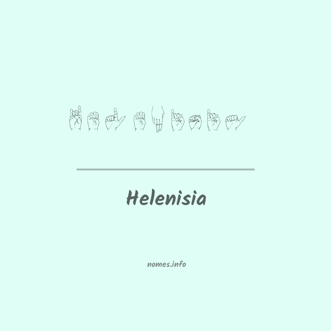 Helenisia em Libras