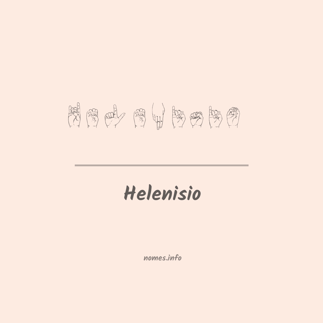 Helenisio em Libras