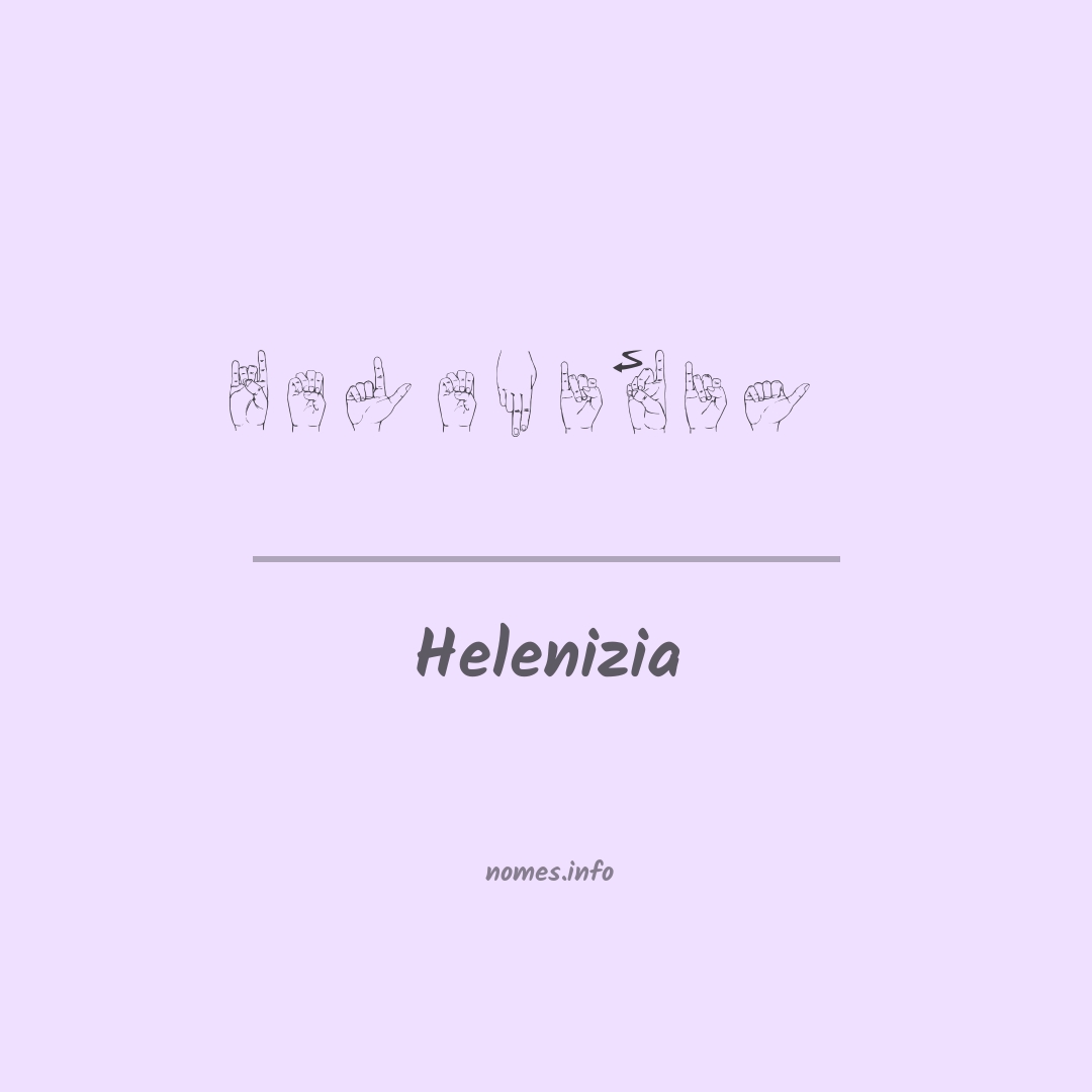 Helenizia em Libras