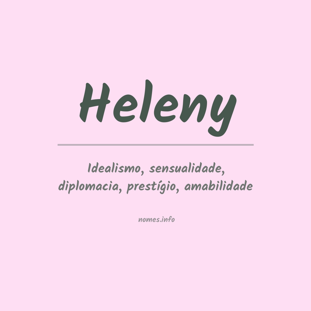 Significado do nome Heleny