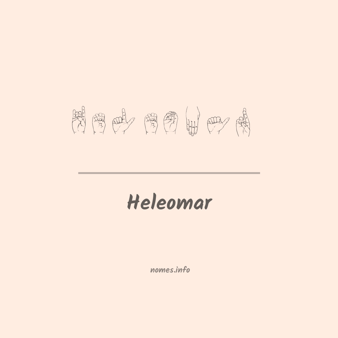 Heleomar em Libras