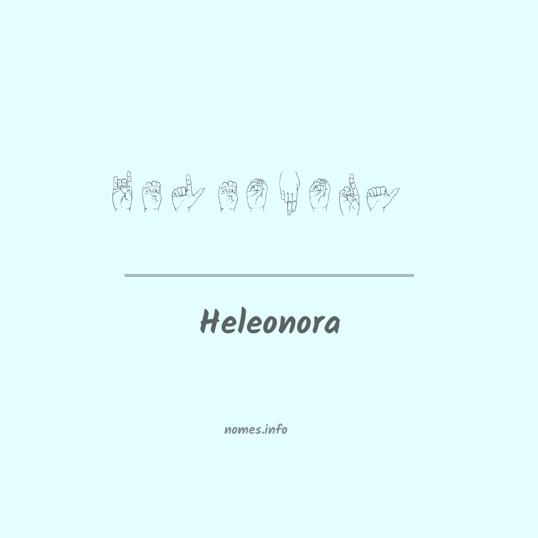 Heleonora em Libras