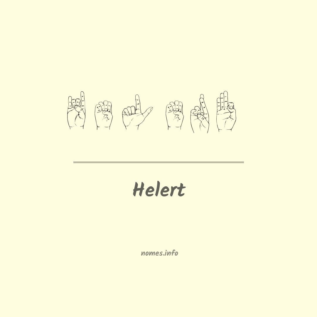 Helert em Libras