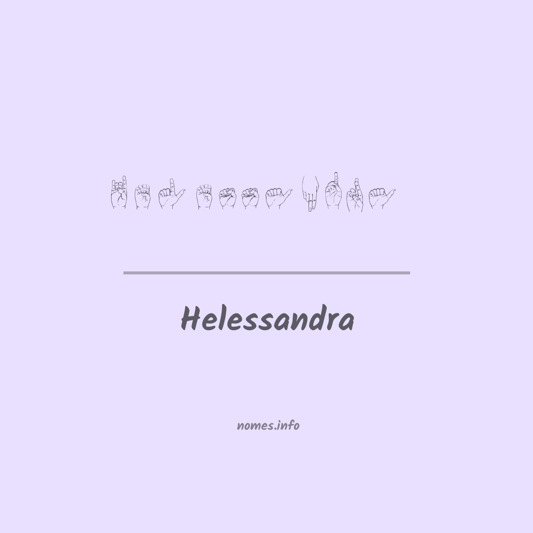 Helessandra em Libras