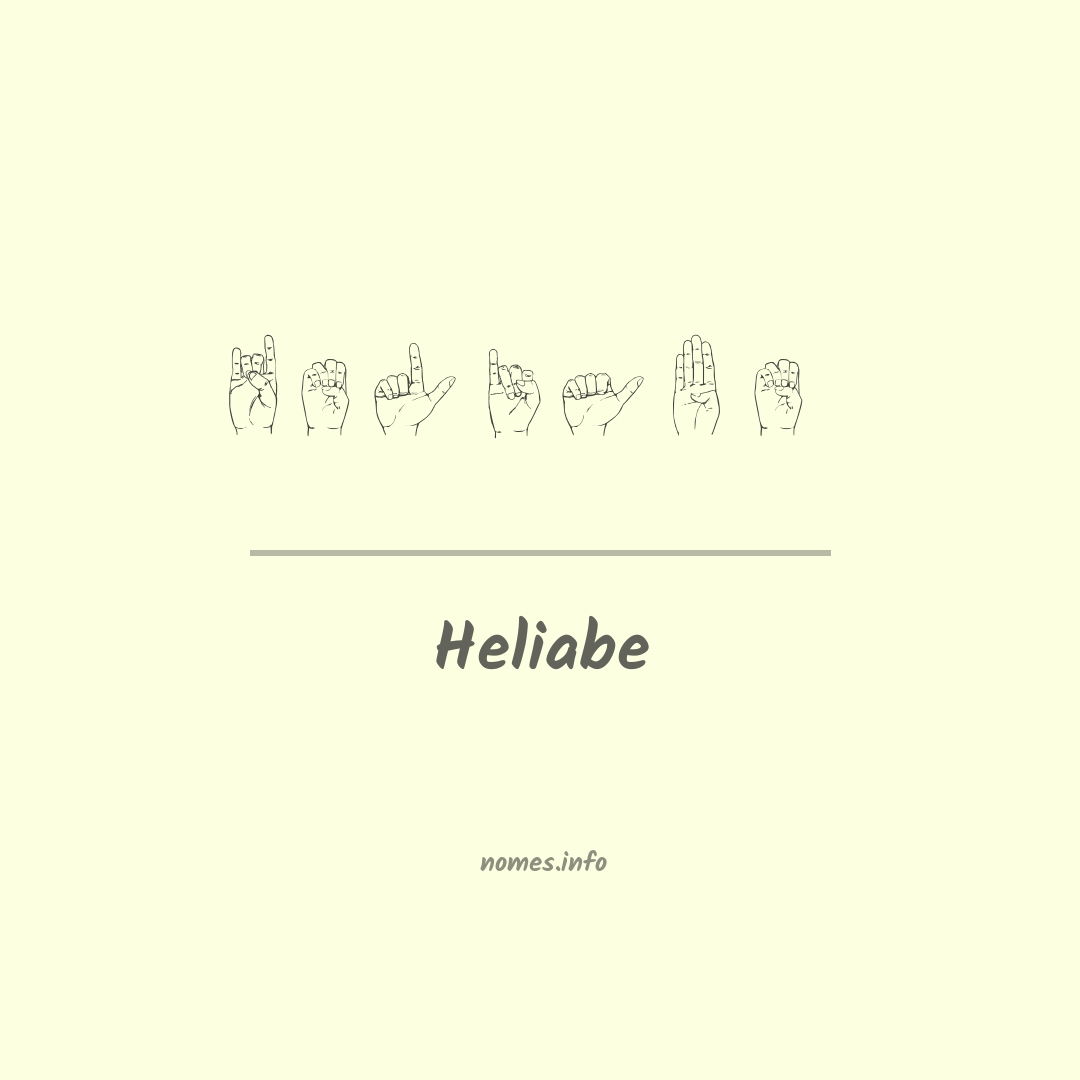 Heliabe em Libras