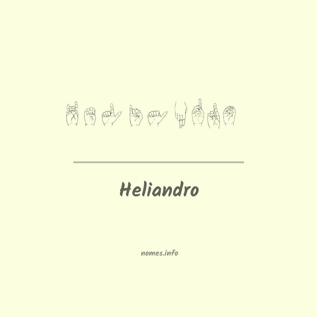 Heliandro em Libras