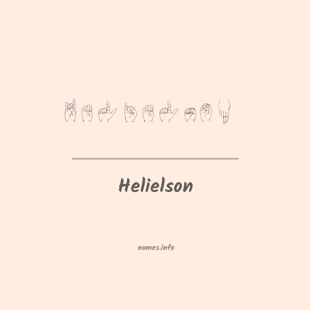 Helielson em Libras