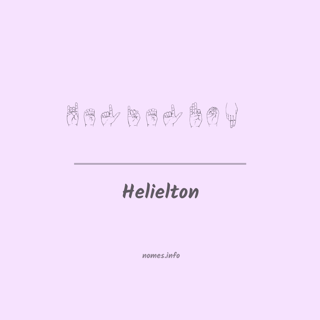 Helielton em Libras