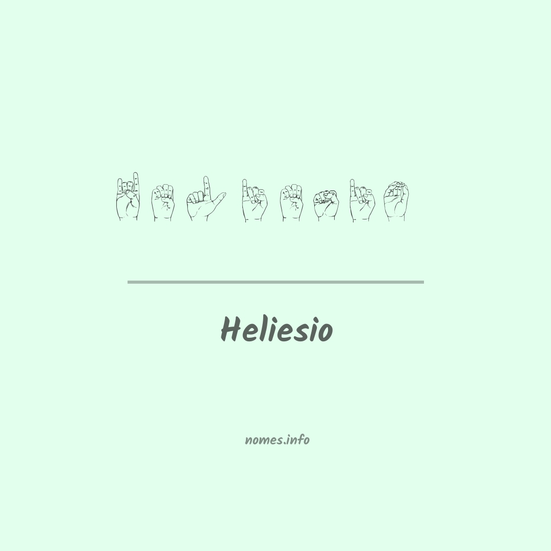 Heliesio em Libras