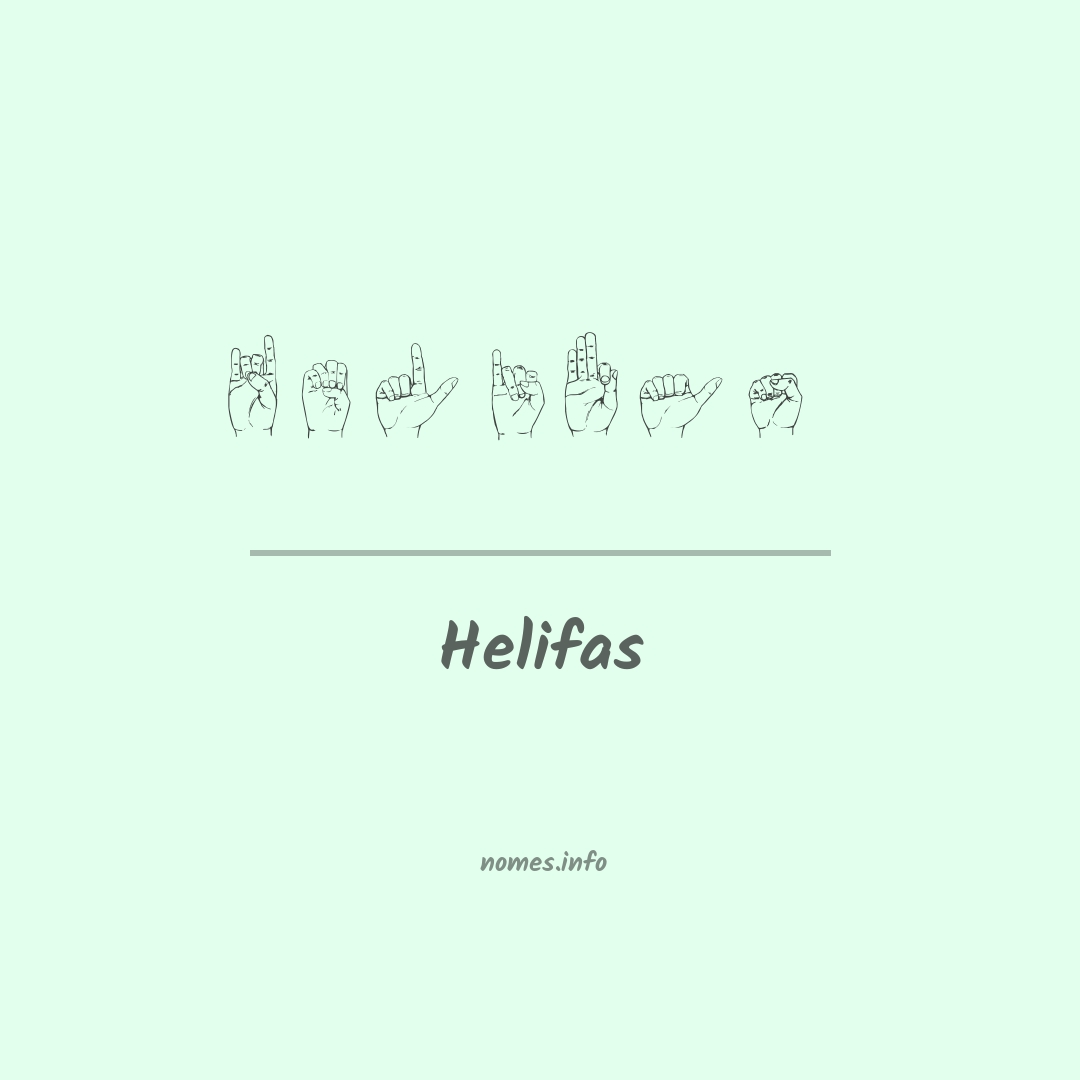 Helifas em Libras